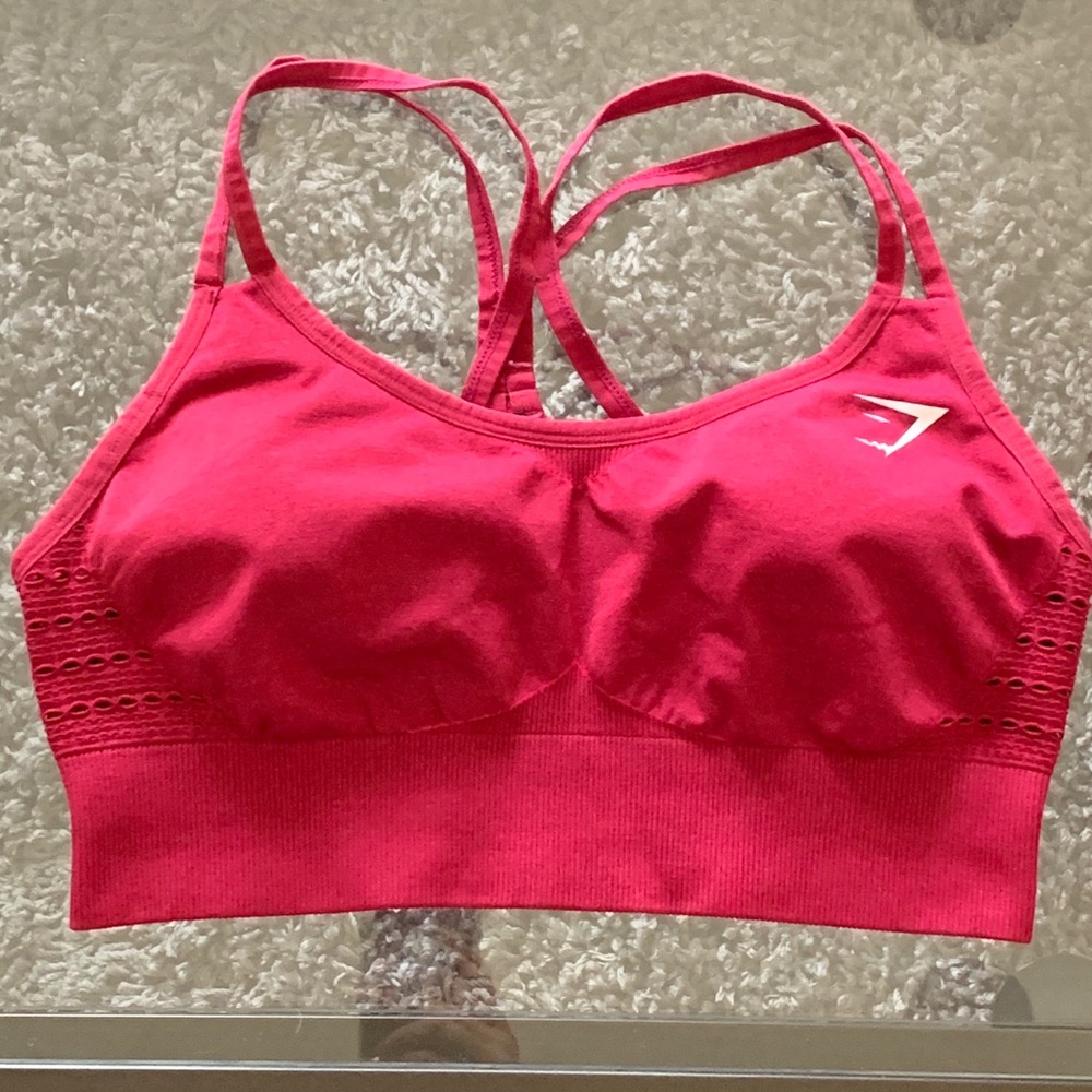 Gymshark Seamless Cross Back Sports Bra Beet